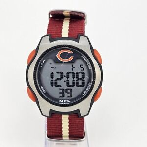 Chicago Bears Digital Men's Watch Game Time 44MM New Canvas‎ Band New Battery